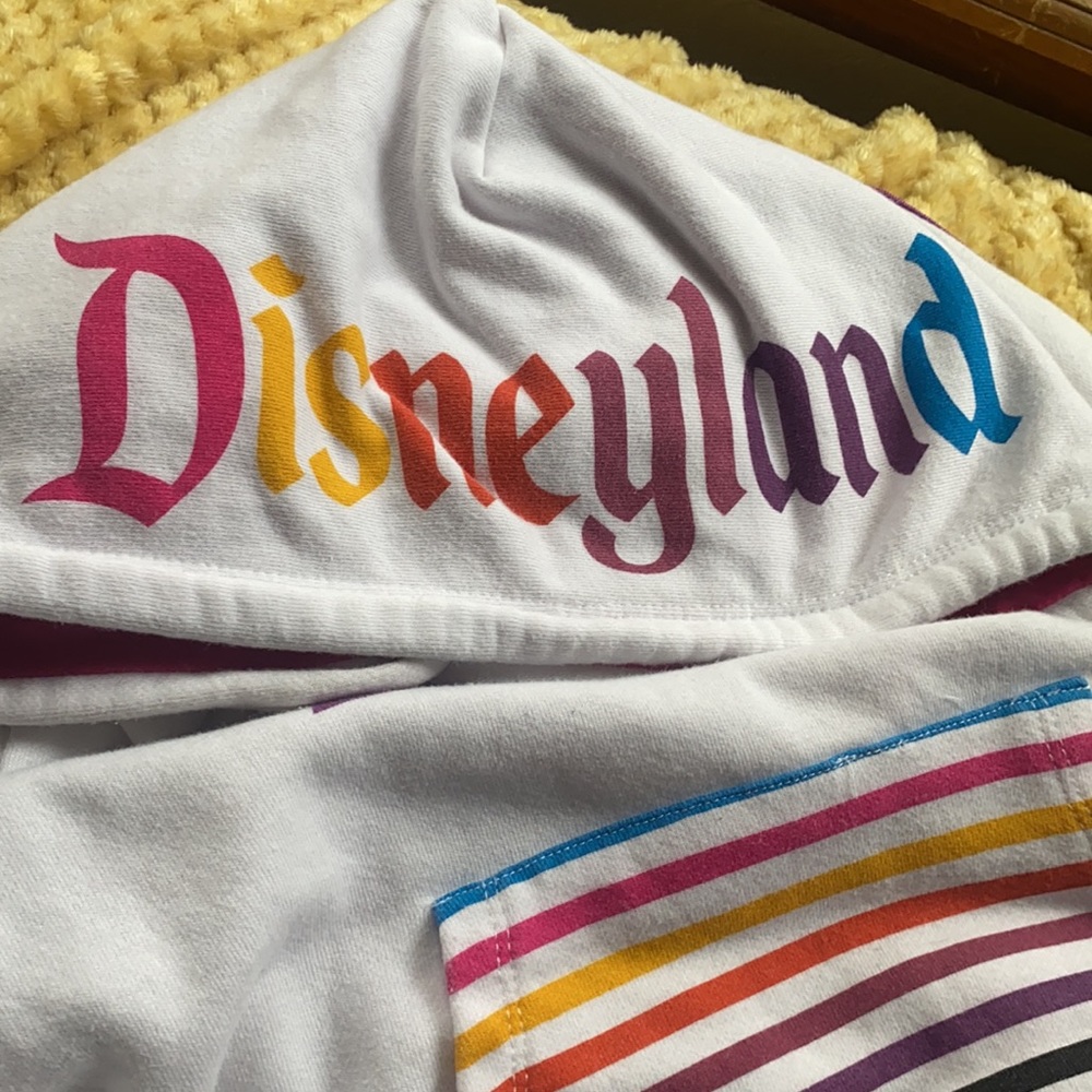 Disneyland White Rainbow Hoodie